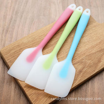 Heat resistant transparent spatula knife shape silicone spatula
